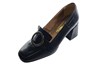 Loafers with Heels - black leather view 2
