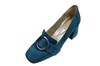 Loafers with Block heel - petrol green view 2