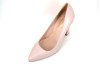 Nude Pink Pumps with High Thicker Heels view 2
