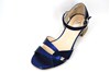 Exclusive sandals low heel - blue view 2