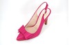Fuchsia slingback heels - pink view 2