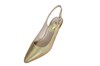 Slingback pumps with trendy heel -champagne nubuck view 2