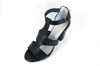 Black Sandals with Straps Heels view 2