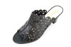 Mule heeled sandals - black view 2