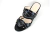 Exclusive Mule Sandals with Heels - black leather view 2