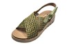 Sandal braided cross straps -pistachio green view 2