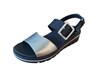 Sandals adjustable straps - black/silver leather view 2