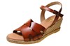 Espadrilles Sandals with Wedge Heels - brown view 2