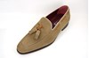 Men's loafers with Tassels - beige view 2