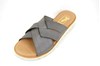 Leather Crotch Strap Slippers Gents - grey brown view 2