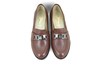 Stylish Loafers - chocolate brown leather view 3