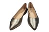 Ballerina shoes pointed nose -bronze metallic leather view 3