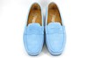 Italian Mocassins Loafers Women - Light blue suede view 3