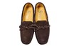 Italian moccasins ladies - brown suede view 3