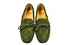 Italian moccasins ladies -olive green suede view 3