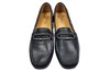 Mocassins Drivers shoes -black silver view 3