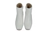White  Ankle Boots Block Heel view 3