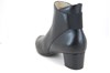 Black Soft Leather Ankle Boots with Low Heels view 3