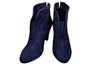 Stylish ankle boots - blue suede view 3