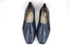 City Chic pump - blue leather view 3