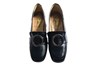 Loafers with Heels - black leather view 3