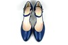 Blue Pumps with Ankle Strap view 3
