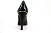 Pointy black patent pumps view 3