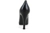 Pointed black leather pumps view 3