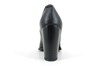 Black Pointed Pumps with Sturdy Heels view 3