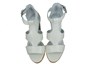 White Heeled Sandals with Straps view 3