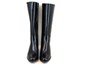 Comfortable Long Leather Boots - black view 3