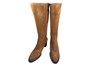 Block Heel Long Boots with Profile Sole - brown view 3