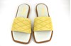 Flat Slippers Captioned Strap - yellow view 3