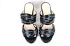 Exclusive Mule Sandals with Heels - black leather view 3