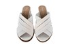 Luxury slipper with double crotch strap - white view 3