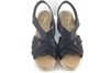 Espadrilles Sandals with Wedge Heels - black view 3