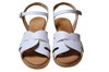 Espadrilles Sandals with Wedge Heels - White view 3