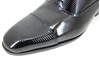 Black tie patent shoes view 3