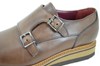Sturdy dressed buckle shoes - brown view 3