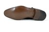 Men's shoes with double buckle - brown suede view 3