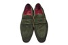 Men's shoes slip-on - dark green suede view 3