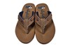 Mens flip flop's - brown view 3