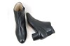 Black Soft Leather Ankle Boots with Low Heels view 4