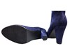 Stylish ankle boots - blue suede view 4