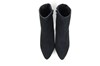 Pointed short boots - black suede view 4