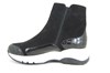 Trendy Sneaker Boots with Zipper - black view 4