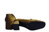 Loafer with blockheel -olive green suede view 4