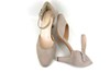 Beige Pumps with Ankle Straps - taupe view 4