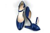 Blue Pumps with Ankle Strap view 4