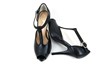Peeptoe Pumps with Heels and Straps - black view 4